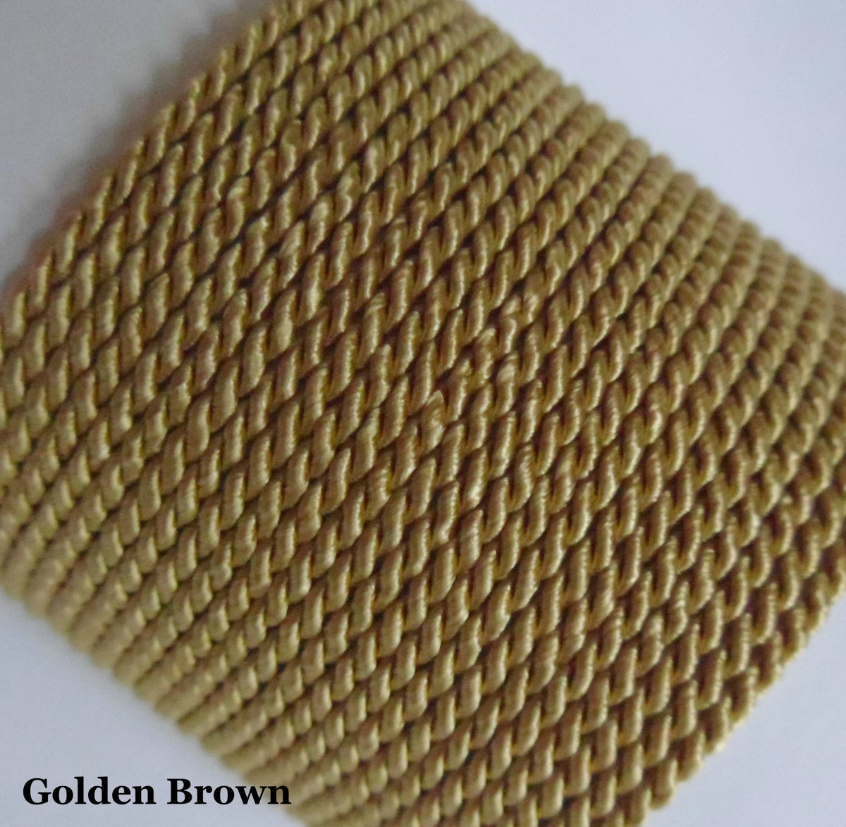 gold golden brown 2mm twisted cord for vintage passmenterie
