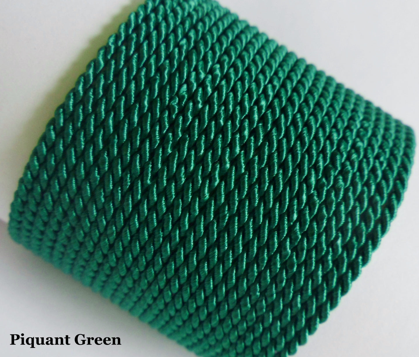 3.5mm twisted rope deep forest green for nature craft