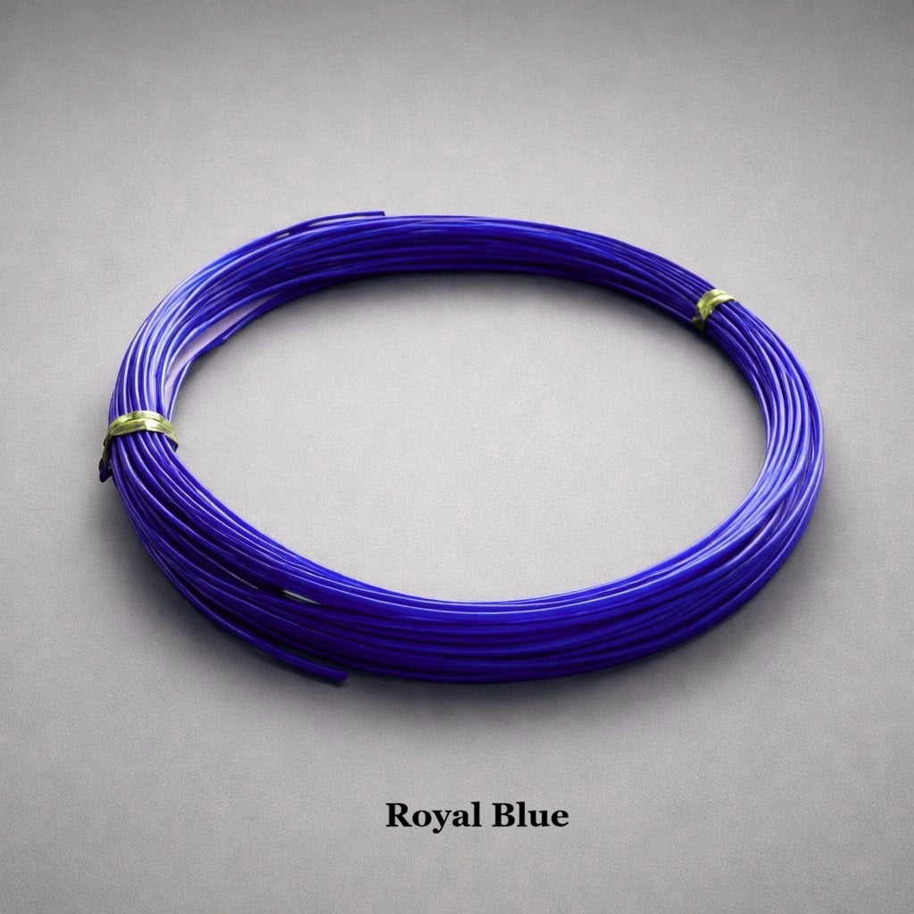 Deep royal blue 0.8mm aluminium beading bendable wire, vivid 18 gauge anodized craft wire for bold wire sculpture and beading,