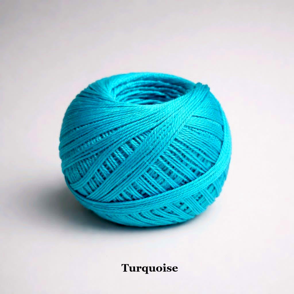 100% Mercerized Cotton Crochet Thread Ball Size 10 (30g/200m)