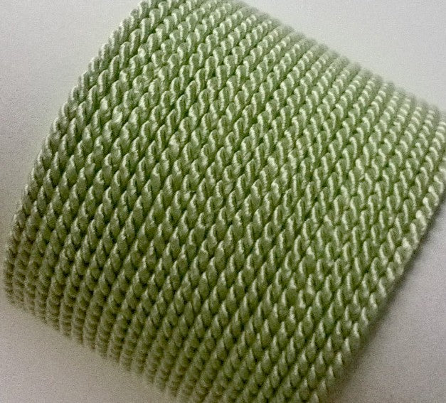 2mm lime green twisted cord; neon-toned decorative rope for bold fashion statements and modern craft projects