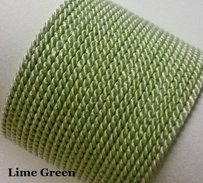 3.5mm lime green soutache twisted trim for handmade design
