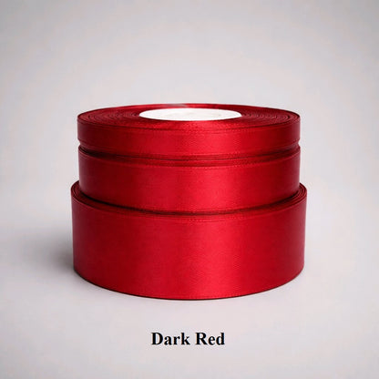 6mm dark red satin ribbon; deep crimson polyester trim for rich floral accents and luxury card designs