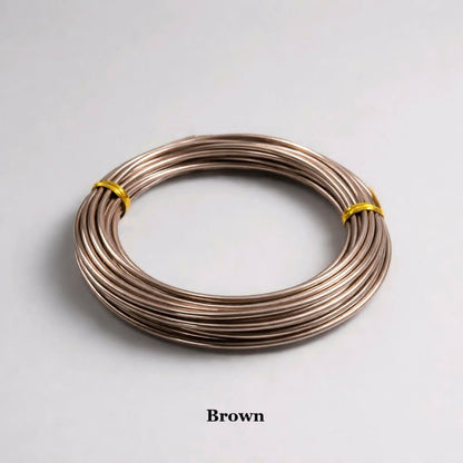 2mm brown aluminium bonsai wire, earthy 12 gauge flexible tree training wire and natural craft wire