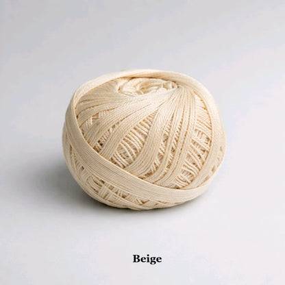 Natural beige size 10 mercerized cotton thread for hardanger embroidery and tatting, boho style  vintage crocheting 