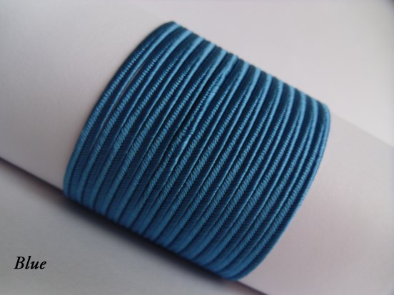 blue premium 3mm Czech braid for classic, sophisticated jewellery and tailoring.