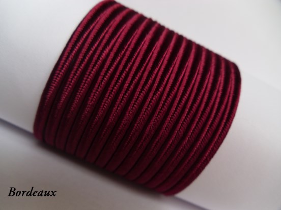 Bordeaux dark red soutache, premium Czech 3mm braid for sophisticated, jewel-toned handmade accessories