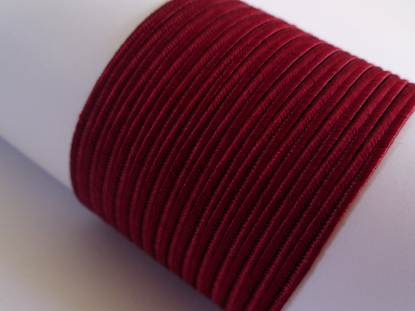 Burgundy wine-red soutache, 3mm deep red trim for regal jewellery designs and home decor accents