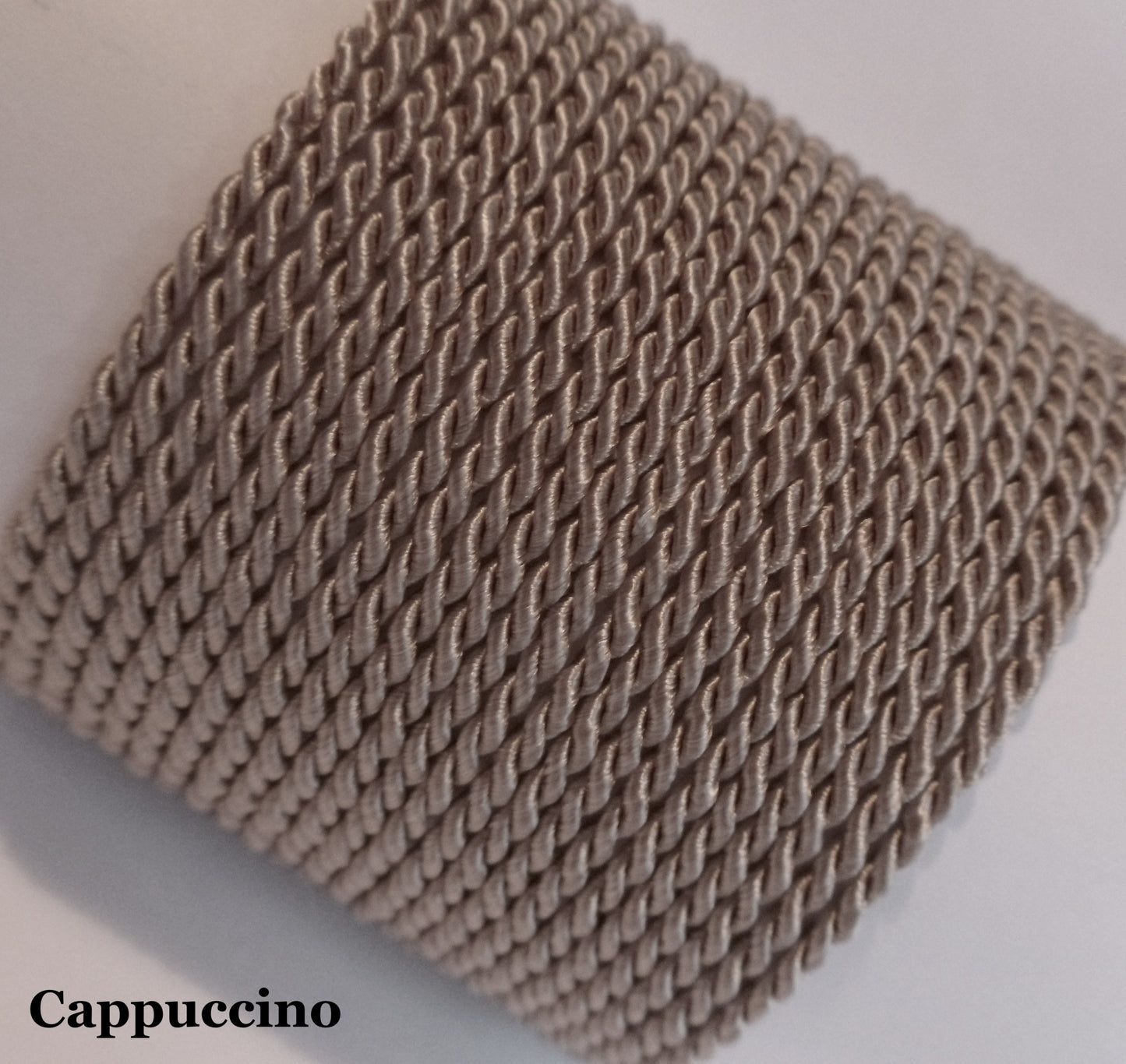 3.5mm cappuccino twisted trim for boho decor