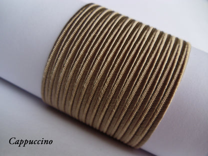 Cappuccino brown soutache braid, high-quality Czech viscose for sophisticated handmade jewellery and millinery.