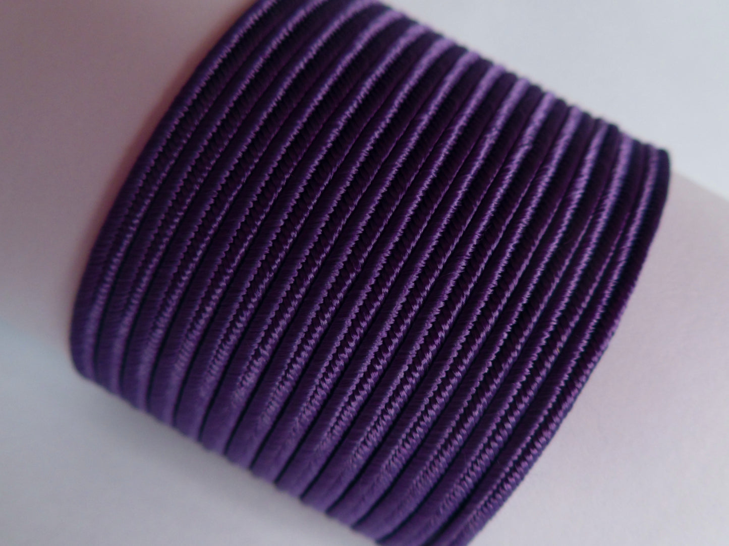 Deep Purple viscose soutache, 3mm cord for warm, autumnal accessory designs