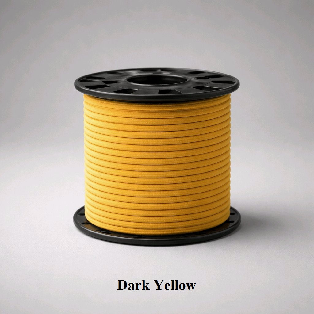 3mm dark yellow faux suede cord; mustard-toned flat leather alternative for autumnal fashion and dreamcatchers