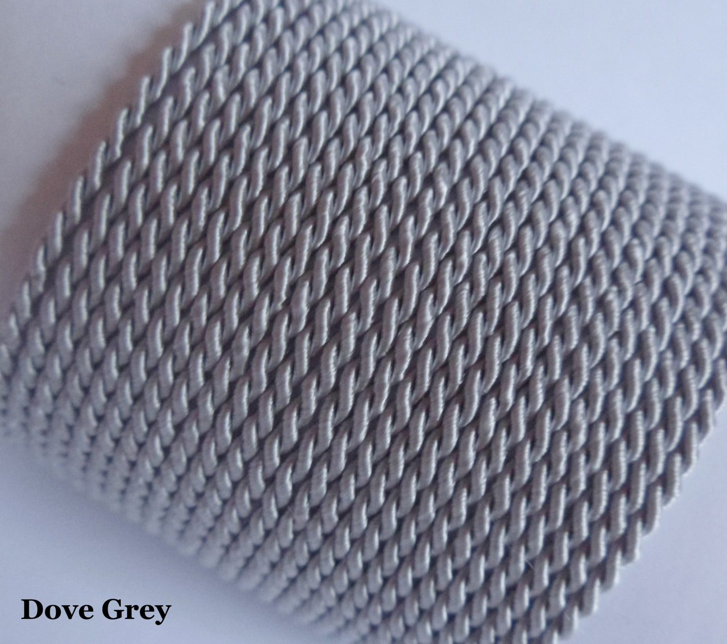 3.5mm Dove Grey twisted rope for modern jewellery