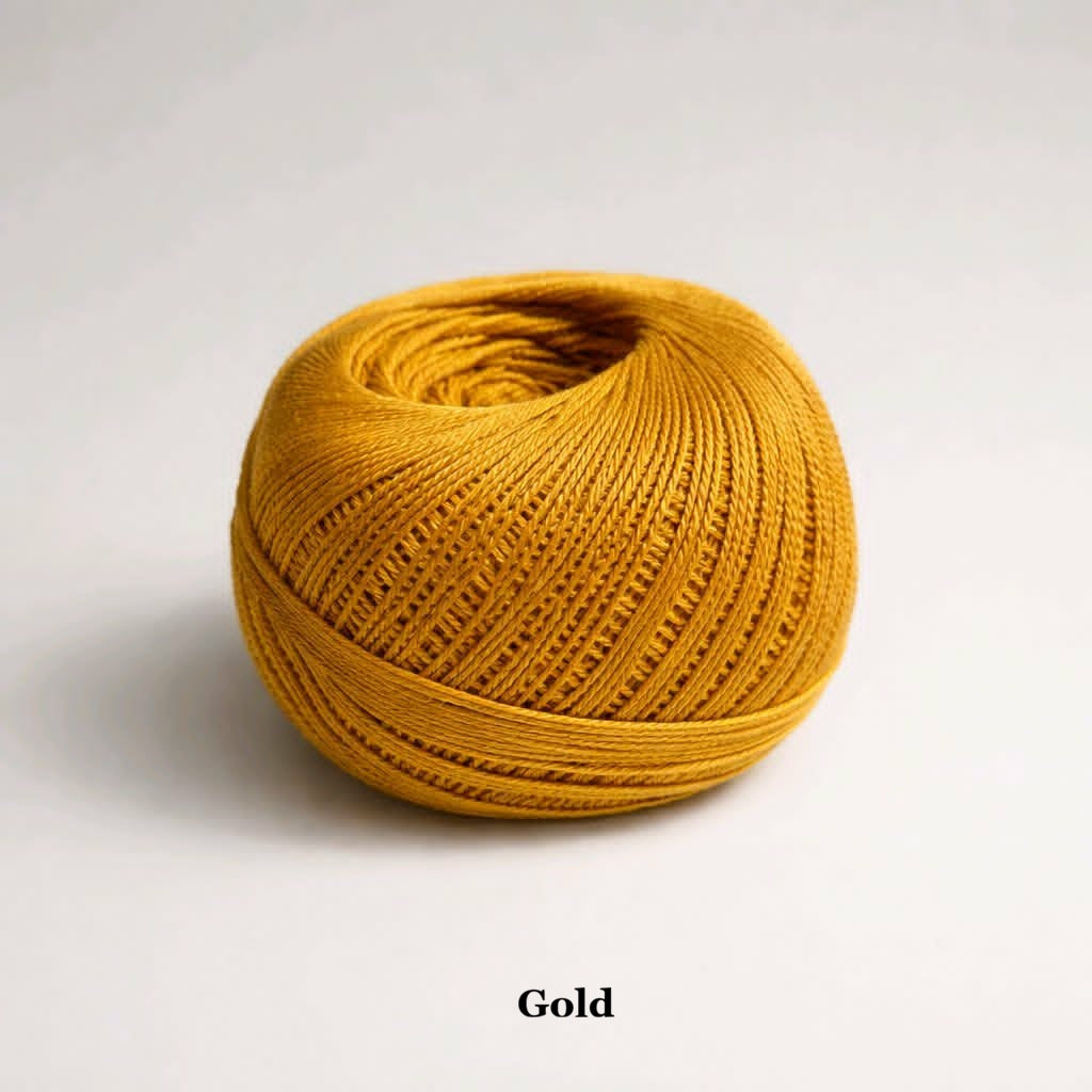 100% Mercerized Cotton Crochet Thread Ball Size 10 (30g/200m)