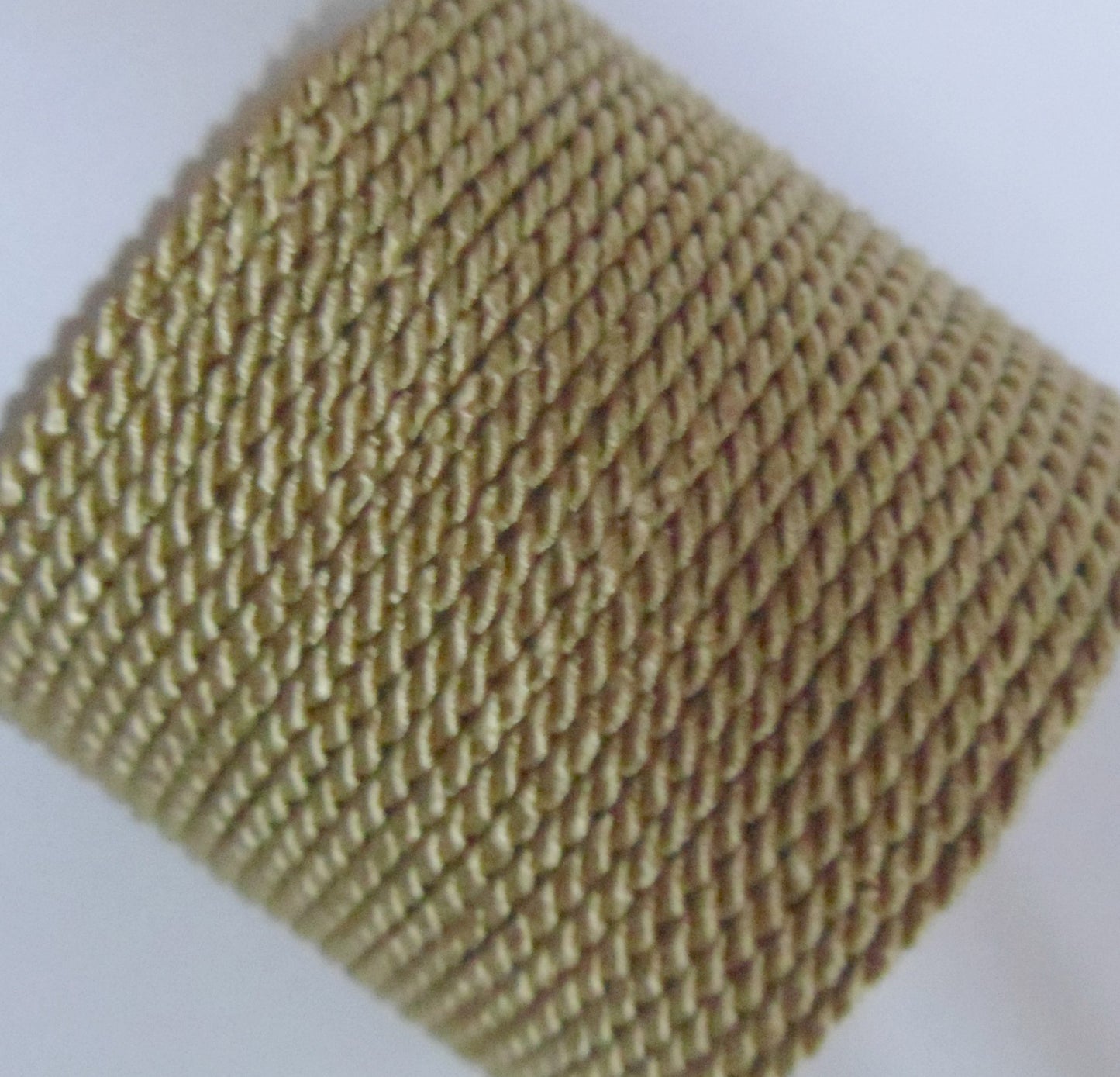 2mm golden beige twisted cord; shimmering neutral rope for high-end gift wrapping and decorative interior trimmings