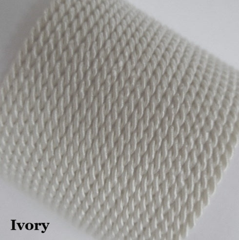 wedding themed ivory twisted cord 3.5mm for bridal jewellery