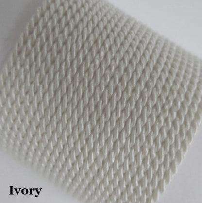 wedding themed ivory twisted cord 3.5mm for bridal jewellery