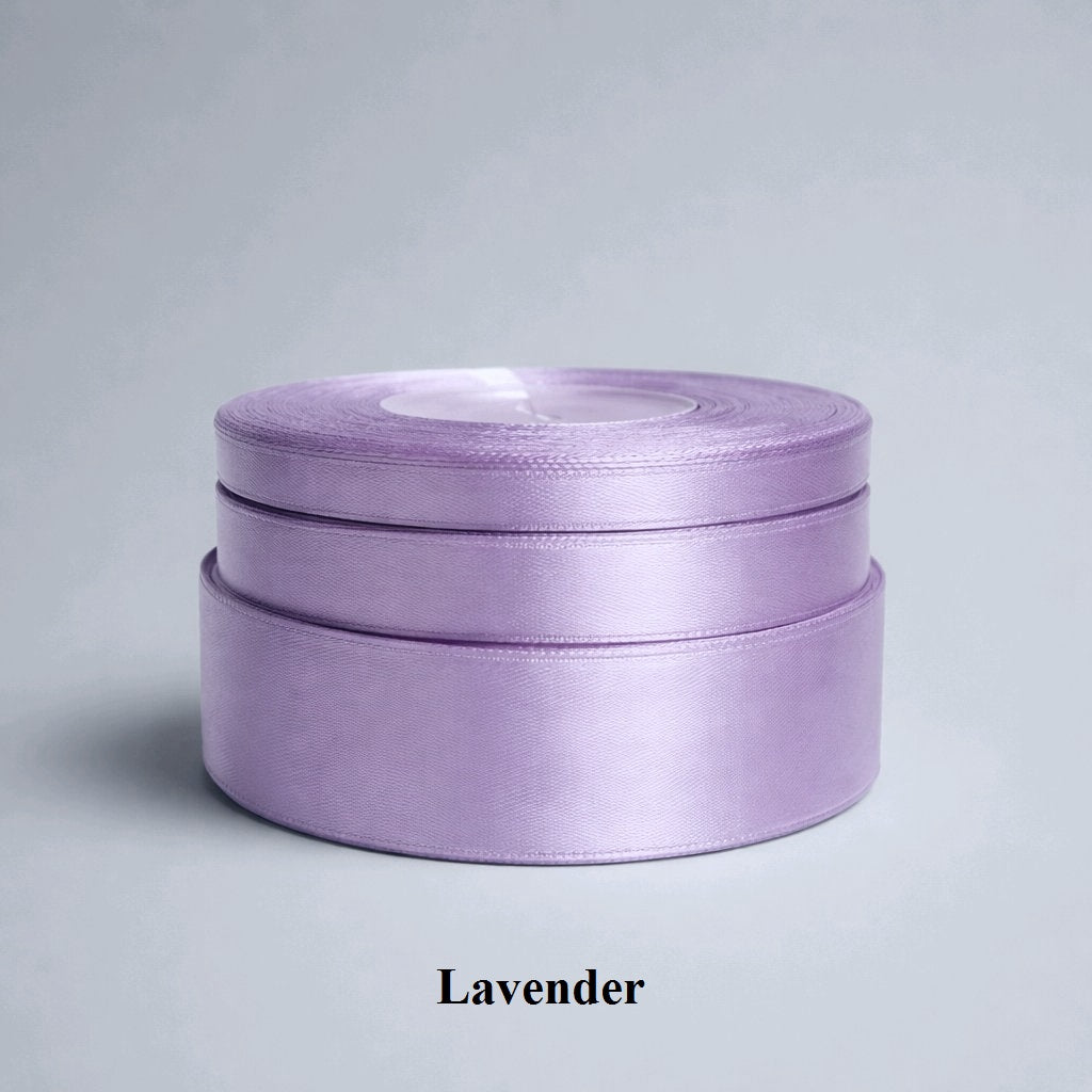 6mm lavender satin ribbon; soft lilac-toned trim for spring event decor and aromatic gift sachets