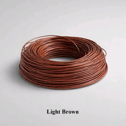 2mm light brown round leather cord; 100% real cowhide jewelry cord for braiding, knotting, and handmade leather accessories