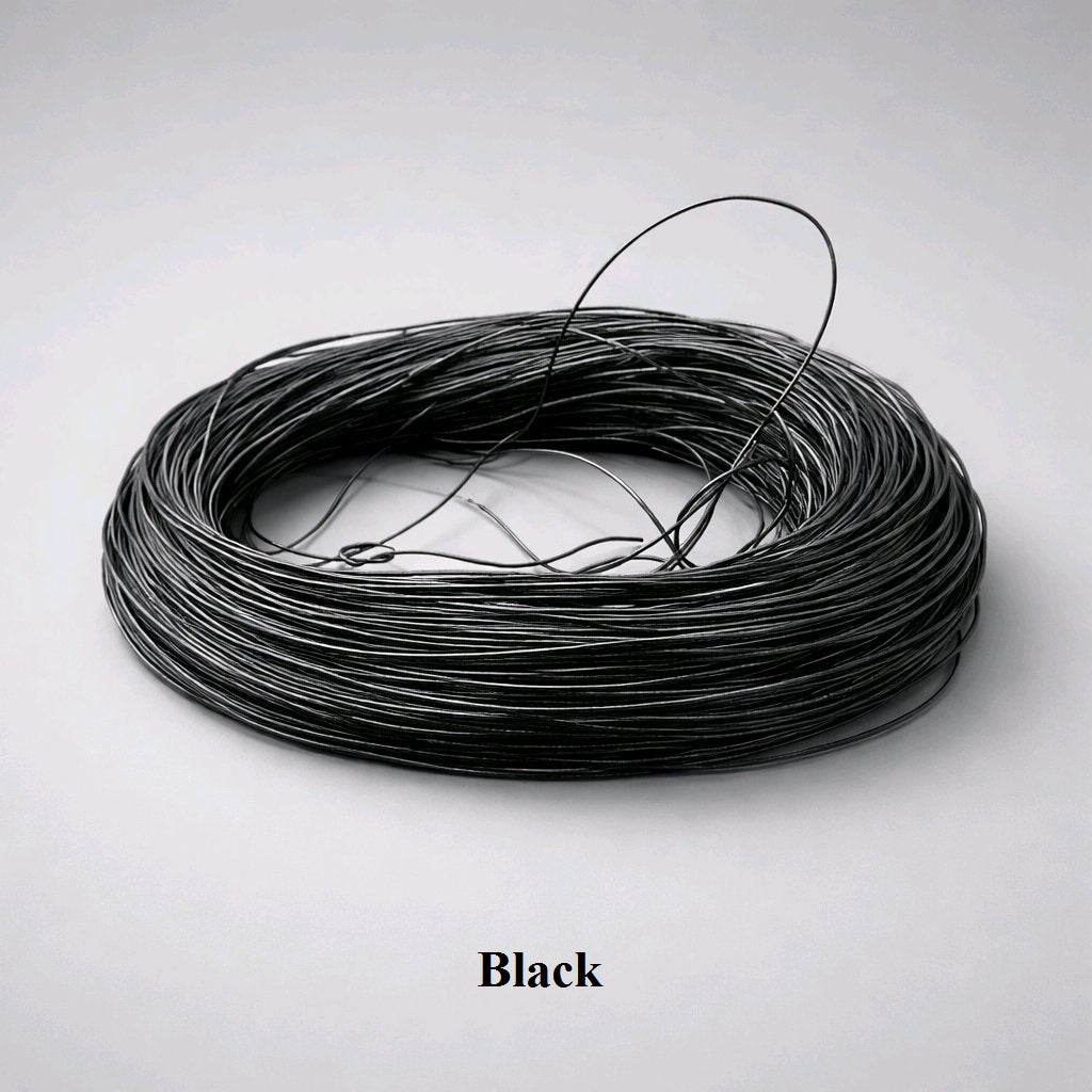 1mm black round leather cord; classic 100% genuine cowhide cord for sleek necklaces, leather-bound chokers, and high-strength beading projects, customer recommended