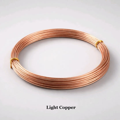 Light copper 1mm aluminium wire, metallic 18 gauge anodized wire for elegant handmade jewellery making and wire wrapping art