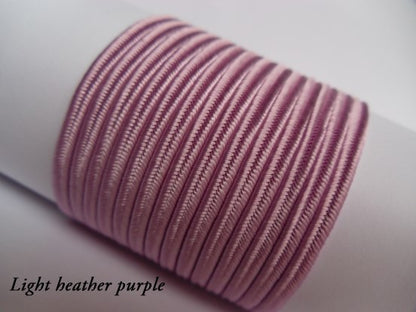 Light heather purple soutache, soft lavender-toned viscose braid for ethereal jewellery designs