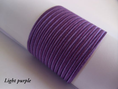 Light purple 3mm soutache, flexible lilac-colored cord for spring-themed bead embroidery and millinery