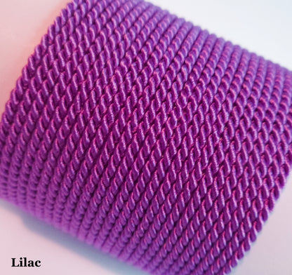 lilac floral twisted 2mm cord for DIY art