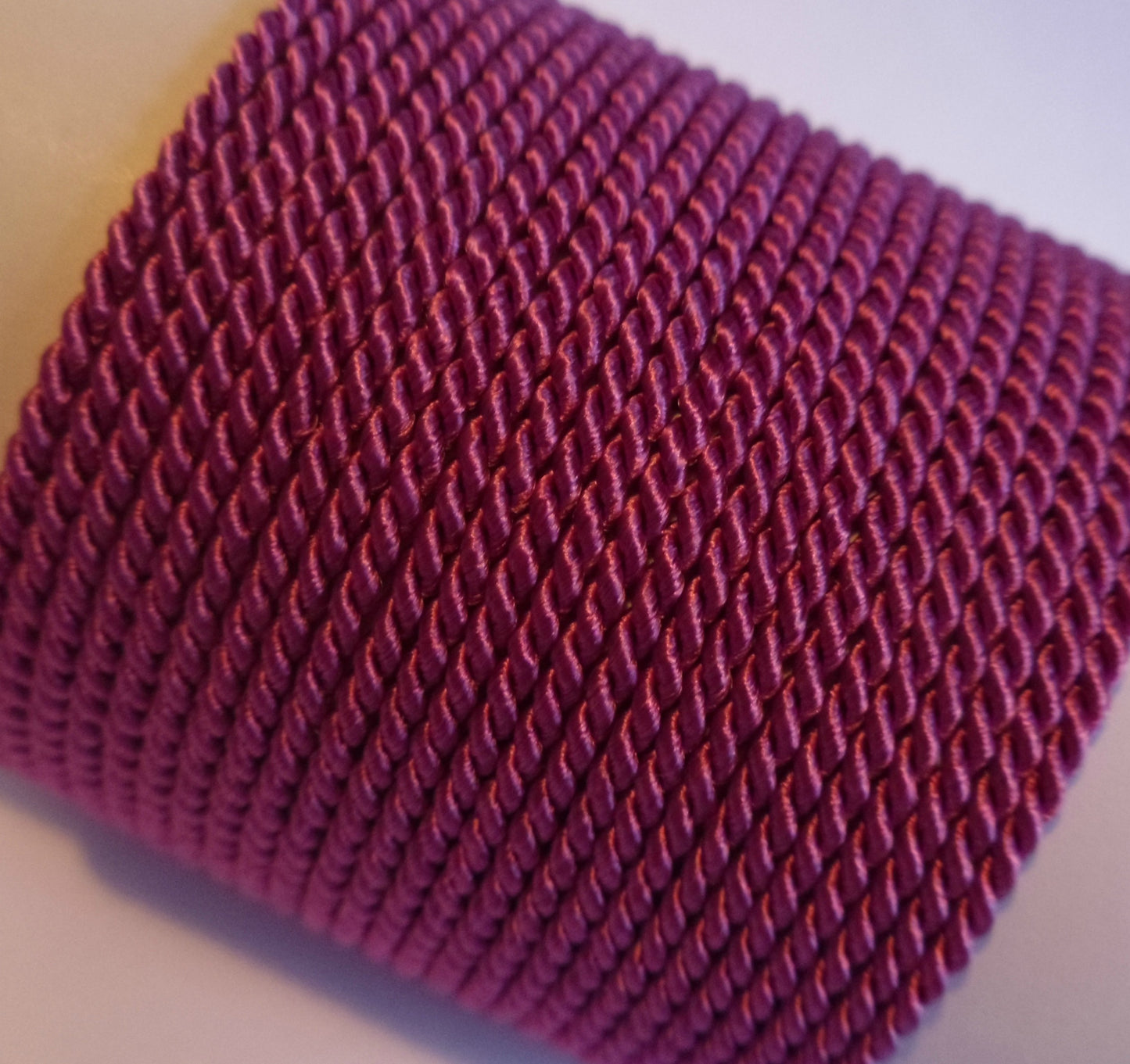 2mm lilac twisted cord; purple-toned braided trim for floral decor accents and spring-themed craft projects