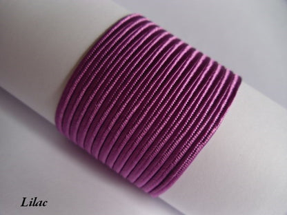 lilac floral soutache braid, rich violet 3mm trim for high-end jewellery and garment detailing.