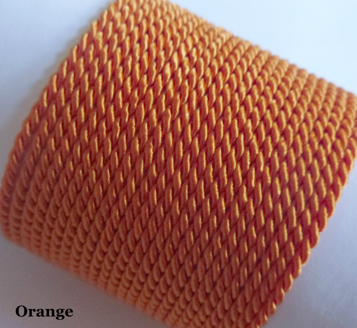 3.5mm vibrant orange twisted cord for chic home decor