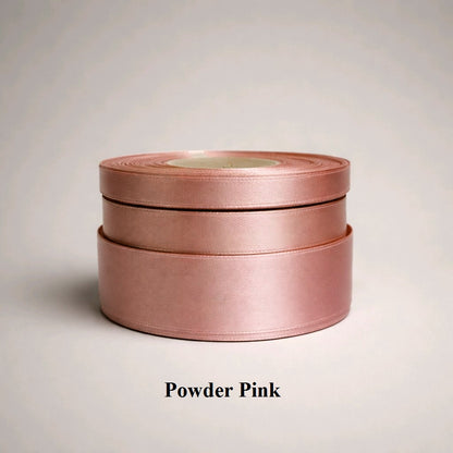 6mm powder pink satin ribbon; soft glossy-look pink polyester for subtle stationery details and dainty bows