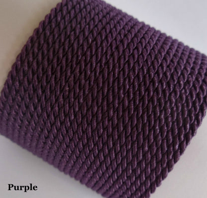 2mm purple twisted rope for clothing embellishment