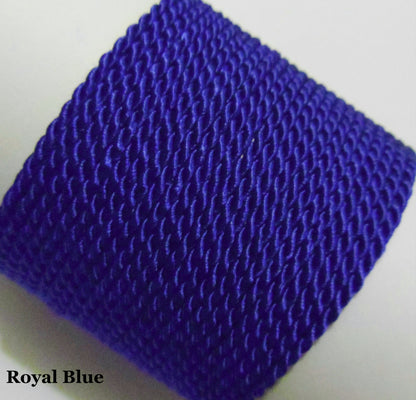 deep royal blue 2mm twisted soutache cord for bold statement jewellery