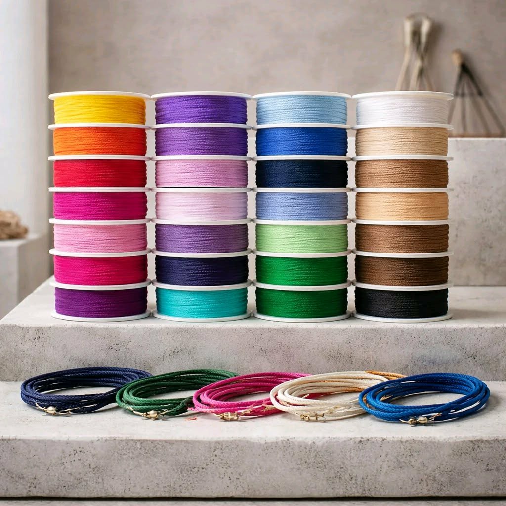 2mm twisted decorative cord for fashion design and garment embellishment. Ideal for military-style jackets, cuff detailing, and frogging. Available in 30 colours, this versatile piping cord is perfect for high-end tailoring and clothing trims.