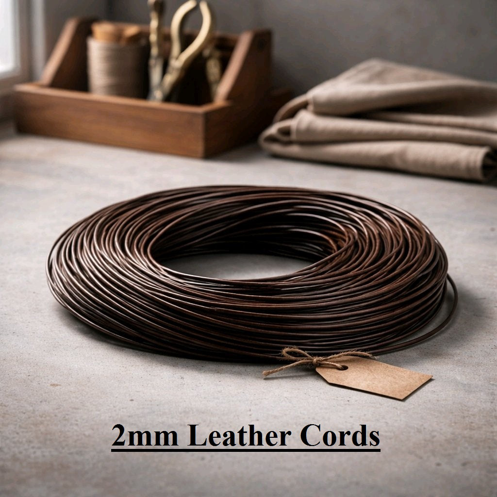 2mm Round Leather Cord