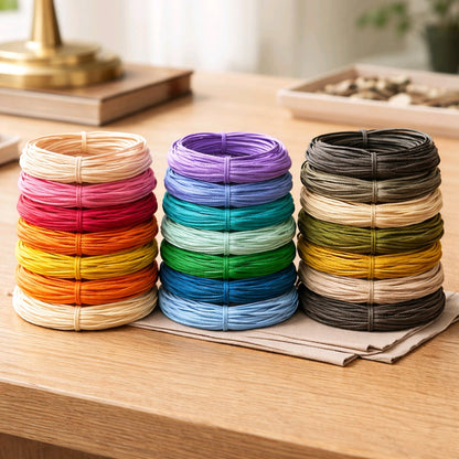 1mm waxed cotton cord bulk collection; assorted 35-color palette of polished beading thread for professional jewelllery making, micro-macramé, bookbinding, and secure sliding knot bracelets.