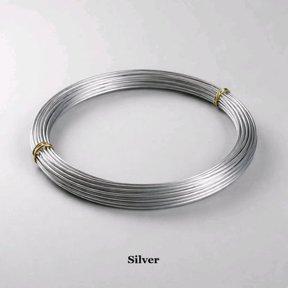 Silver 1mm aluminium wire, tarnish-resistant 18 gauge beading wire for classic jewellery making and armatures