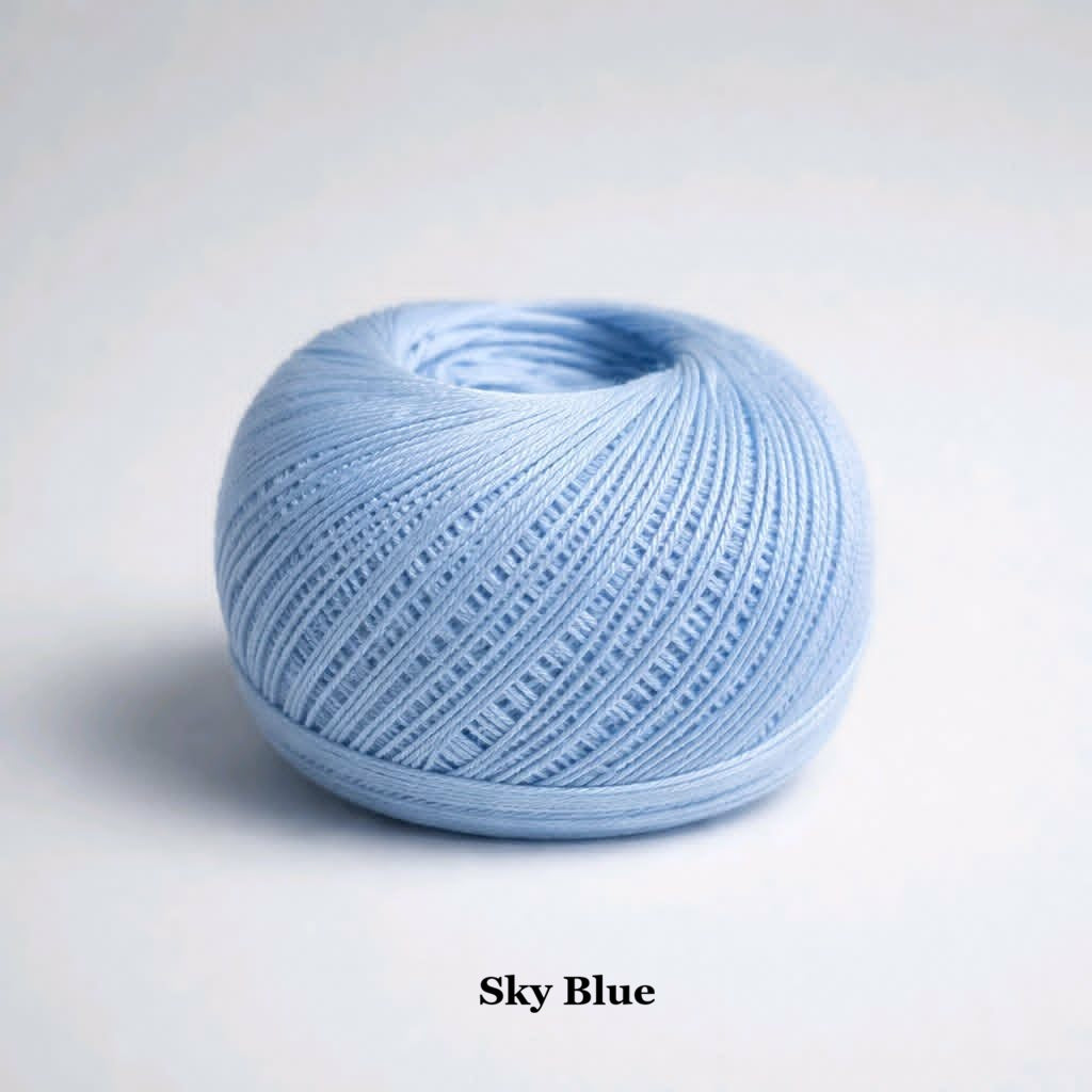 100% Mercerized Cotton Crochet Thread Ball Size 10 (30g/200m)