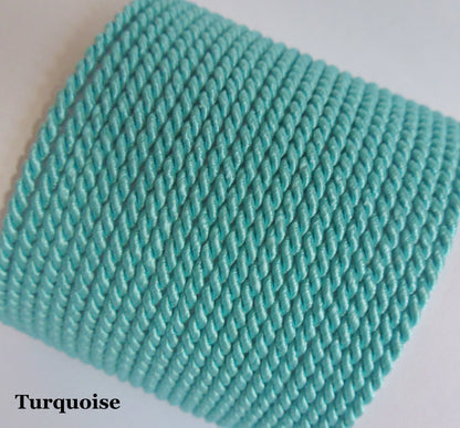 turquoise 2mm tiwsted cord for beach jewellery